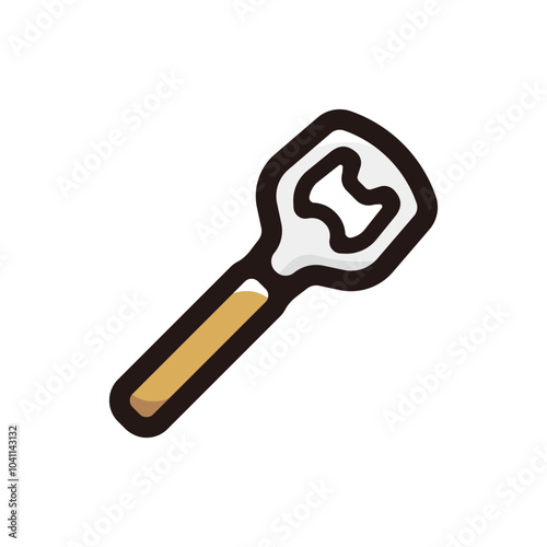 Bottle opener outline icon for graphic design, apps and websites