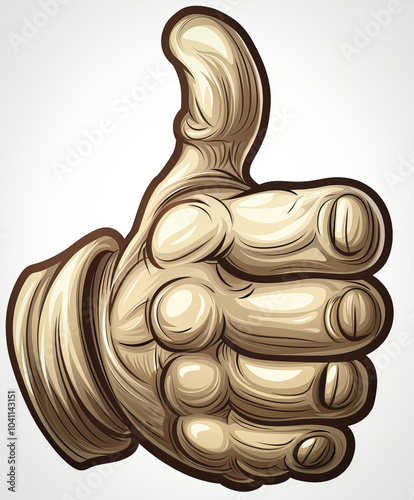 thumbs up stock illustration