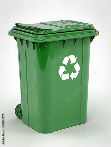 trash can on clear background