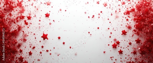 The Red Glittering Star Background