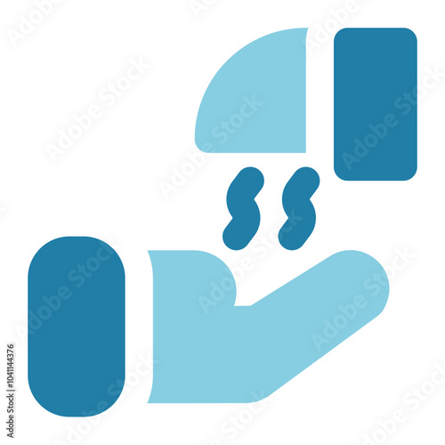hand dryer icon for illustration