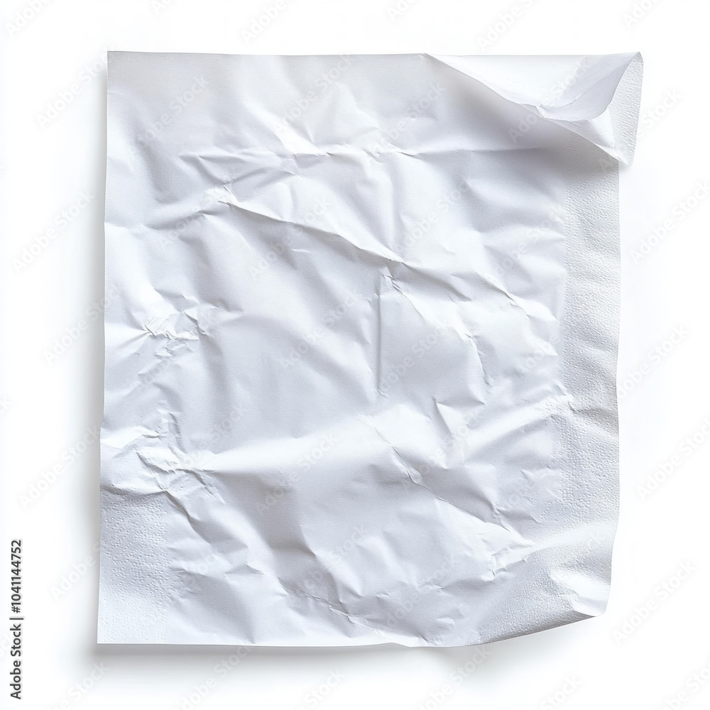 Obraz premium White Paper Napkin Isolated