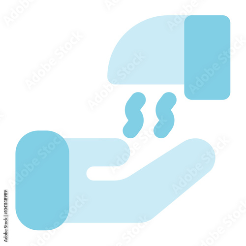 hand dryer icon for illustration