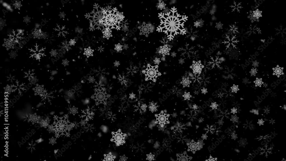 Snow Loop With Alpha Channel 