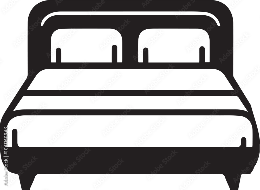 Bedroom Furniture, Home Decor, Interior Design Vector