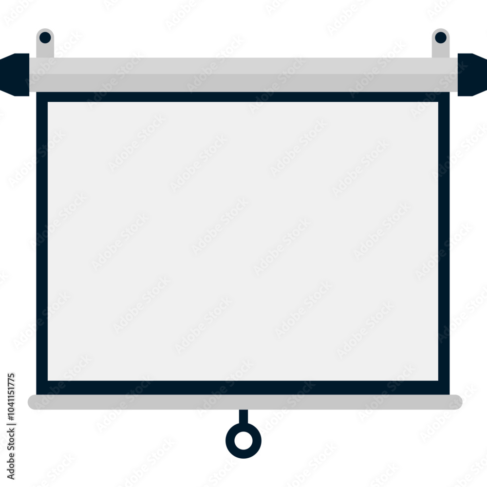 Projection Screen Illustration Projection Screen Illustration