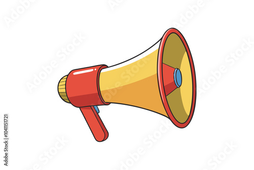 Megaphone | isolated vector silhouette illustration on white background