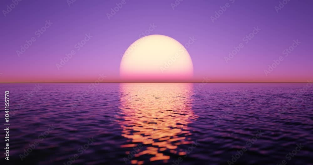 Wave sea beach and sunset sky abstract background. Nature and summer concept. 3d render. Wave sea beach and sunset sky abstract background. Nature and summer concept. 3d render.