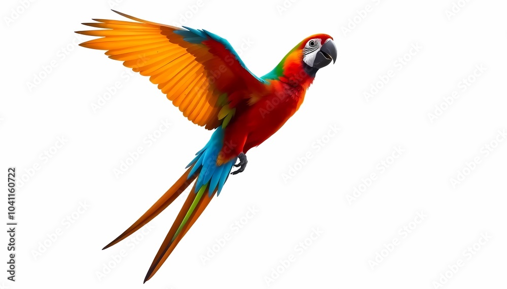 Fototapeta premium Flying Macaw Parrot