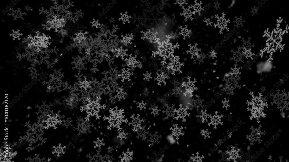 Snow Loop With Alpha Channel 