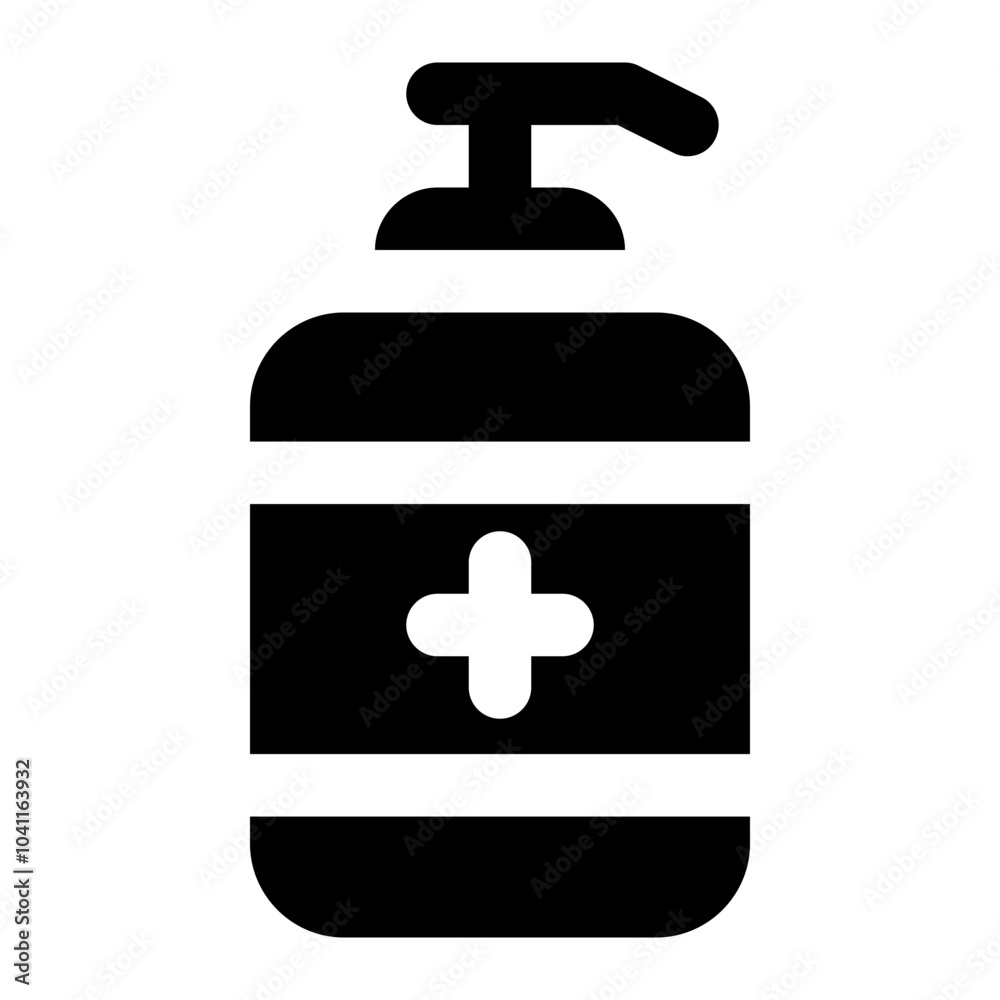Fototapeta premium hydroalcoholic gel icon for illustration
