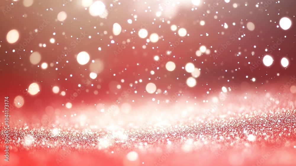 Red sparkling bokeh background with shimmering particles Red sparkling bokeh background with shimmering particles