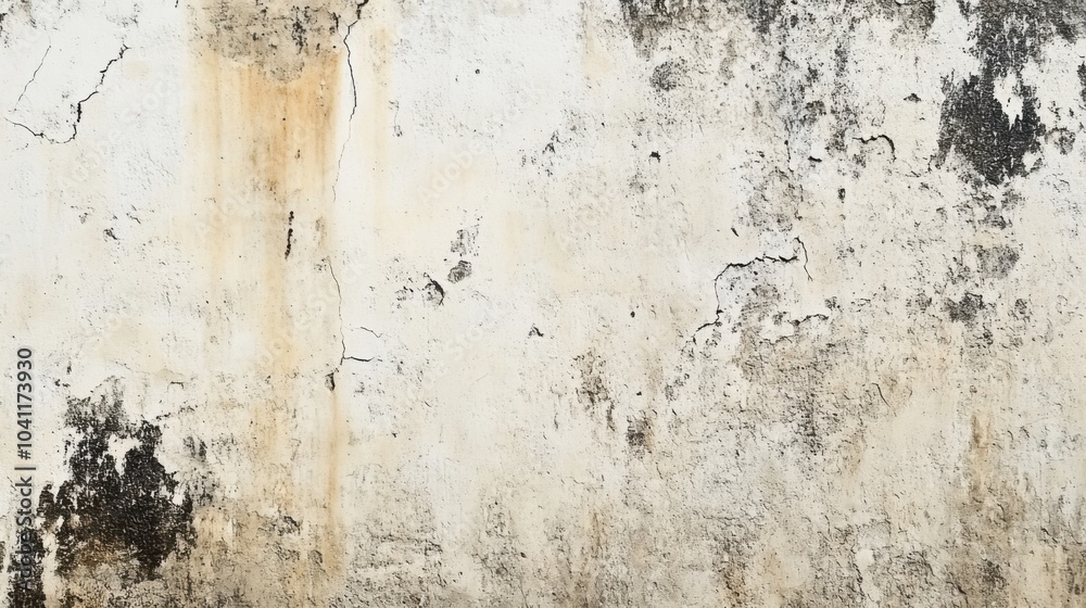 White Wall Texture with Cracks, Peeling Paint, and Rust Stains White Wall Texture with Cracks, Peeling Paint, and Rust Stains