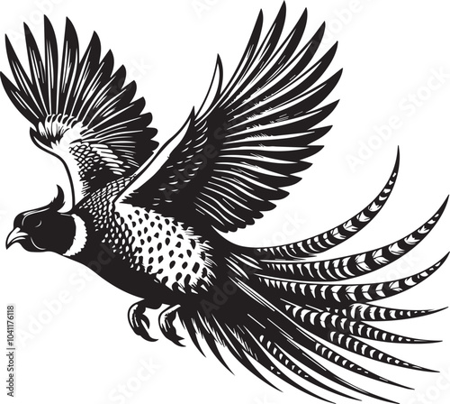 Golden pheasant vector
