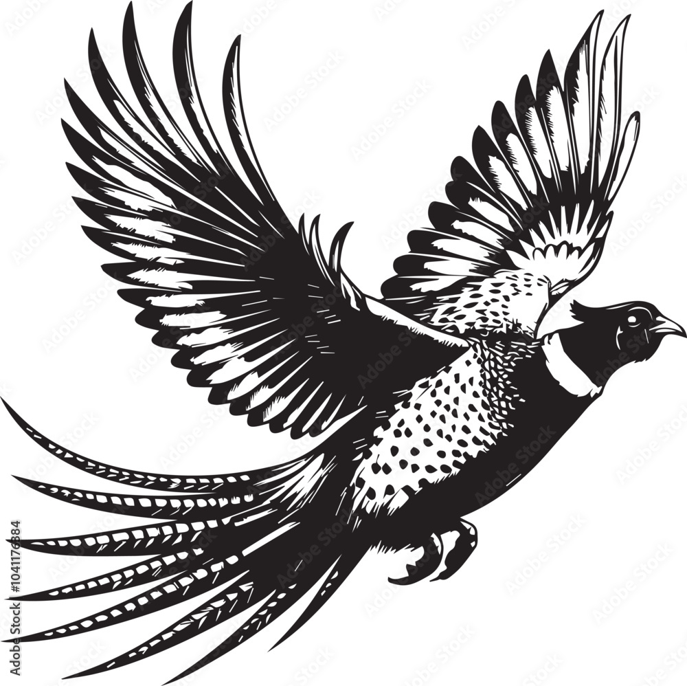 Fototapeta Golden pheasant vector