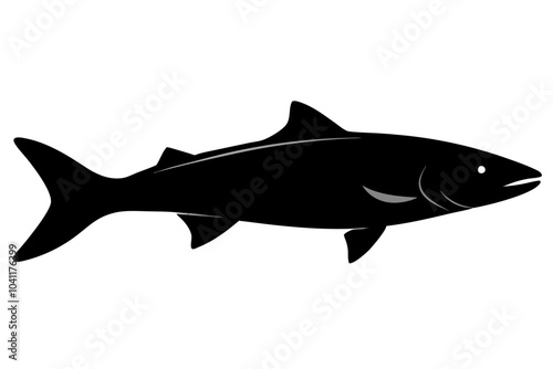 Salmon Silhouette vector illustration