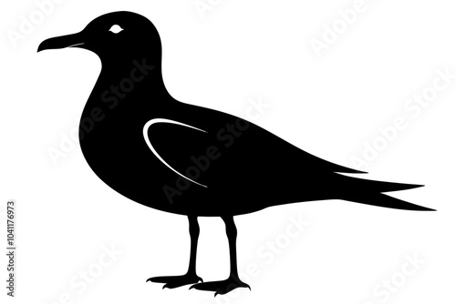 Seagull Silhouette vector illustration