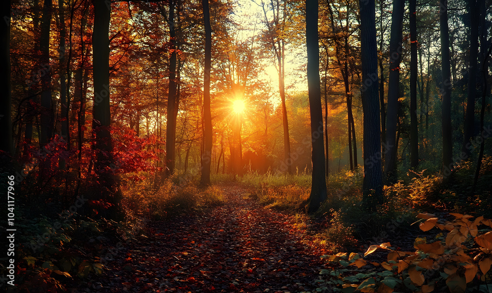 Obraz premium Spectacular Nature and Scenic Wonders: Golden Hour Sunsets, Lush Forests, Tranquil Beaches, and Vibrant Fields of Flowers in Stunning Views