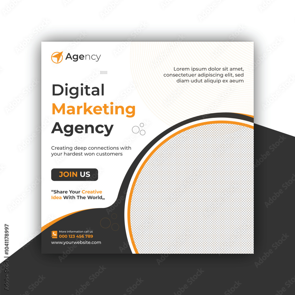 Fototapeta premium Social Media Post Banner Design