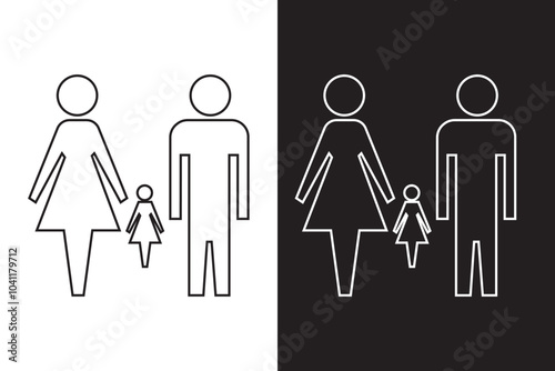 Toilet icon vector illustration. Girls and boys restrooms sign and symbol. bathroom sign. wc, lavatory