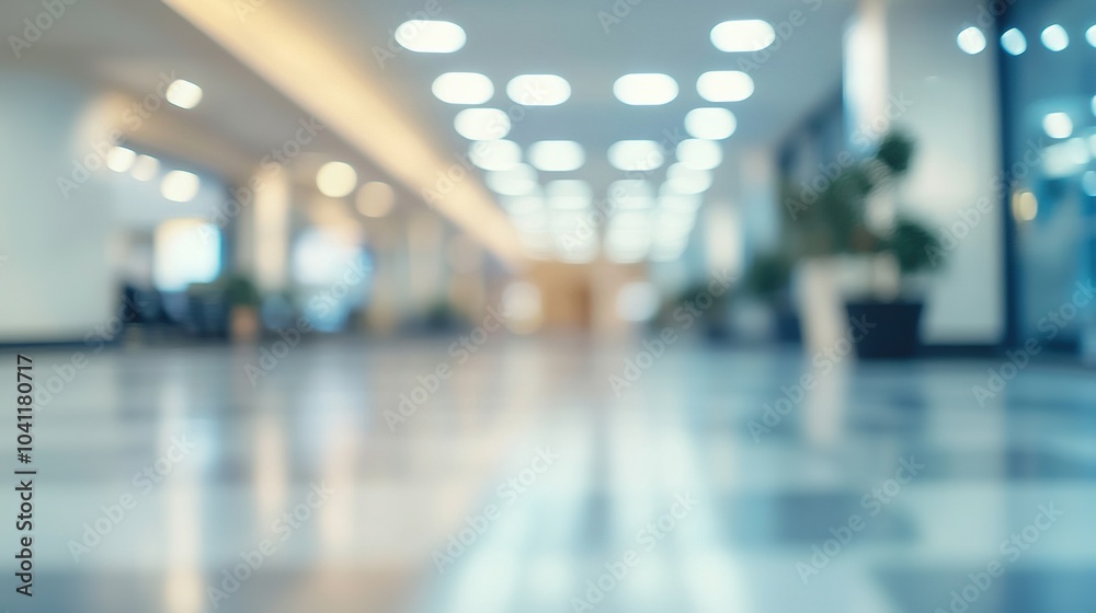 Blurred Lobby with Soft Lighting and Modern Design Blurred Lobby with Soft Lighting and Modern Design