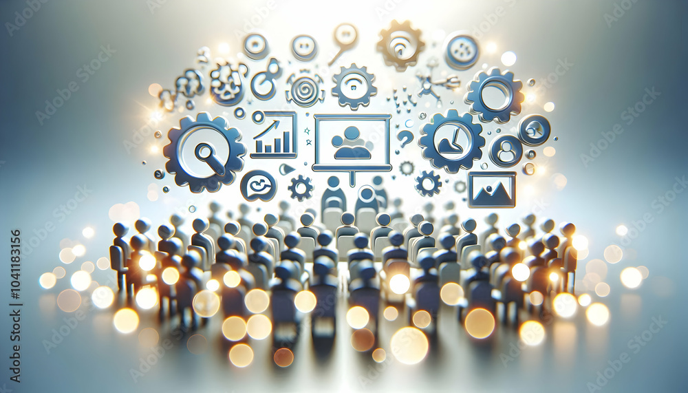 3D Bokeh Business Presentation Concept - Captivating Bokeh Image of Business Presentation with Speakers & Visual Aids for Effective Communication & Strategic Planning, Soft Lights, Professional Atmosp 3D Bokeh Business Presentation Concept - Captivating Bokeh Image of Business Presentation with Speakers & Visual Aids for Effective Communication & Strategic Planning, Soft Lights, Professional Atmosp
