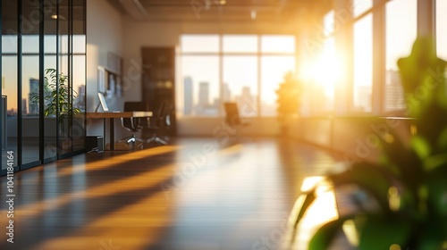 Modern Office Space with Natural Light and View