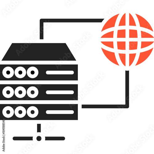 Data Network Vector Icon Design