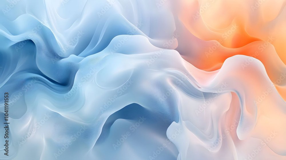 Obraz premium Abstract background featuring pink roses and flowers with a serene blue sky and ocean waves