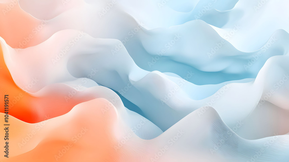 Obraz premium Abstract background featuring pink roses and flowers with a serene blue sky and ocean waves