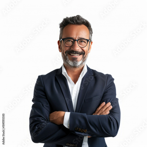 Mature Businessman in Formal Suit, Portrait of Confident Professional.