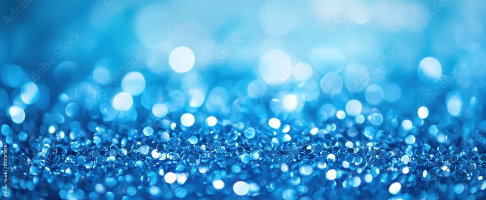 The Shimmering Blue Glitter Background The Shimmering Blue Glitter Background