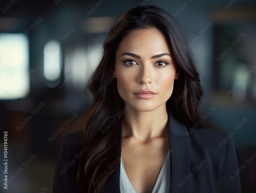 custom made wallpaper toronto digitalPortrait Attractive hispanic young confident business woman in business professional working office