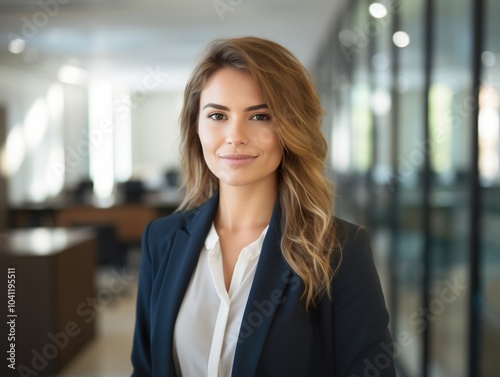 Wallpaper Mural Portrait Attractive confident business woman in business professional working office Torontodigital.ca