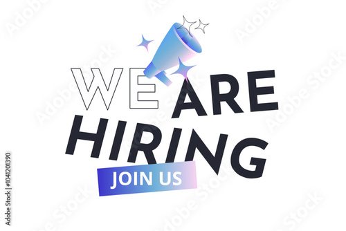 We are hiring design illustration, gradient style