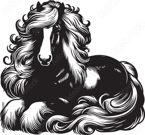 Shire horse vector