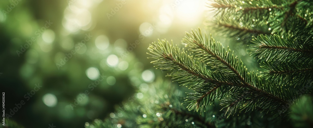 The Green Pine Tree Branch