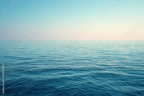 Wallpaper Mural A Calm Sea with Ripples Under a Pale Sky Torontodigital.ca