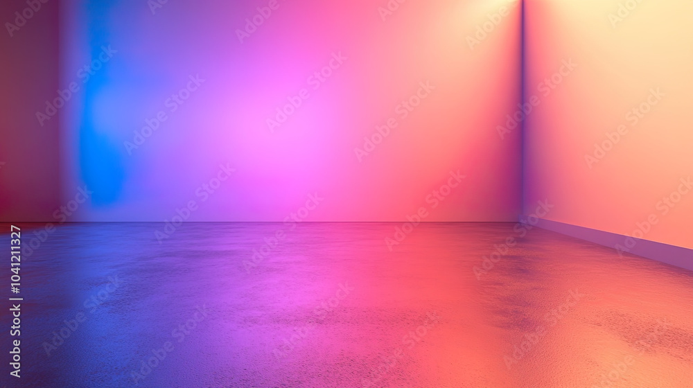Empty room Abstract neon light fluorescent Neon Lights glow studio background for product presentation Empty room Abstract neon light fluorescent Neon Lights glow studio background for product presentation