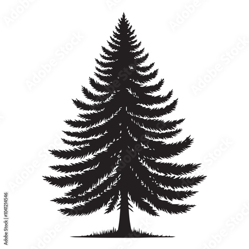pine tree vector silhouette