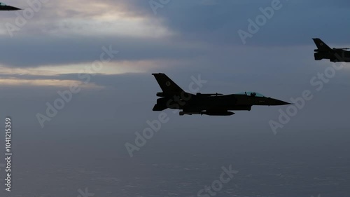 Group of Warplanes Flying
