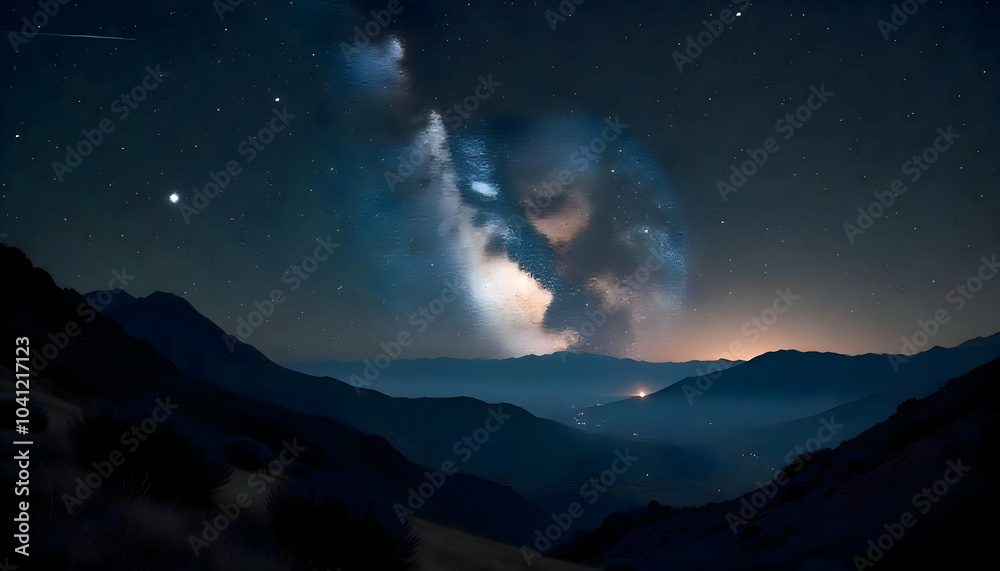 Fototapeta premium Space in night