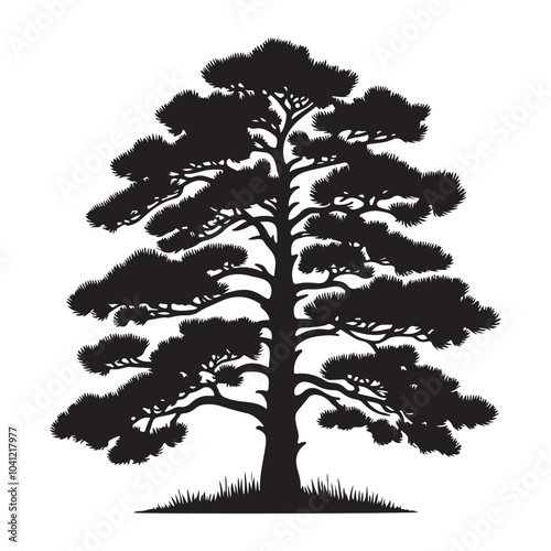 pine tree vector silhouette