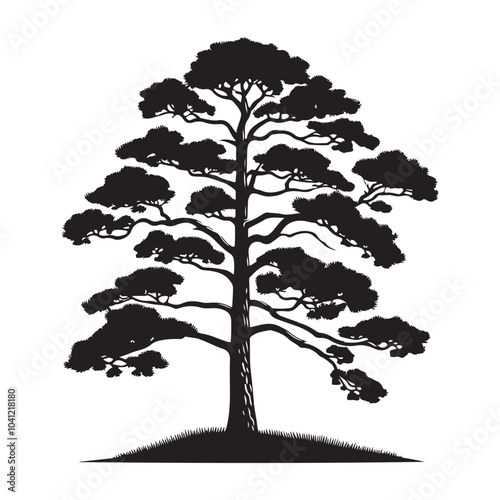pine tree vector silhouette