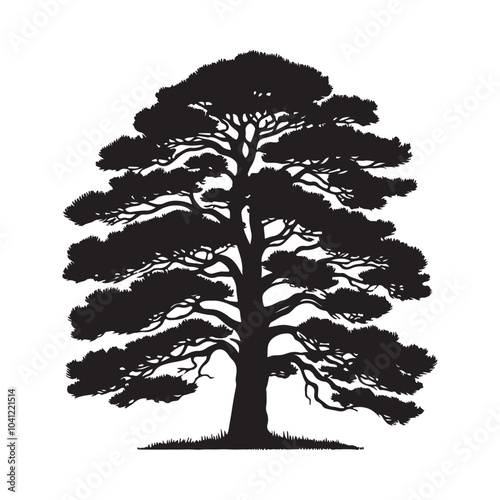 pine tree vector silhouette