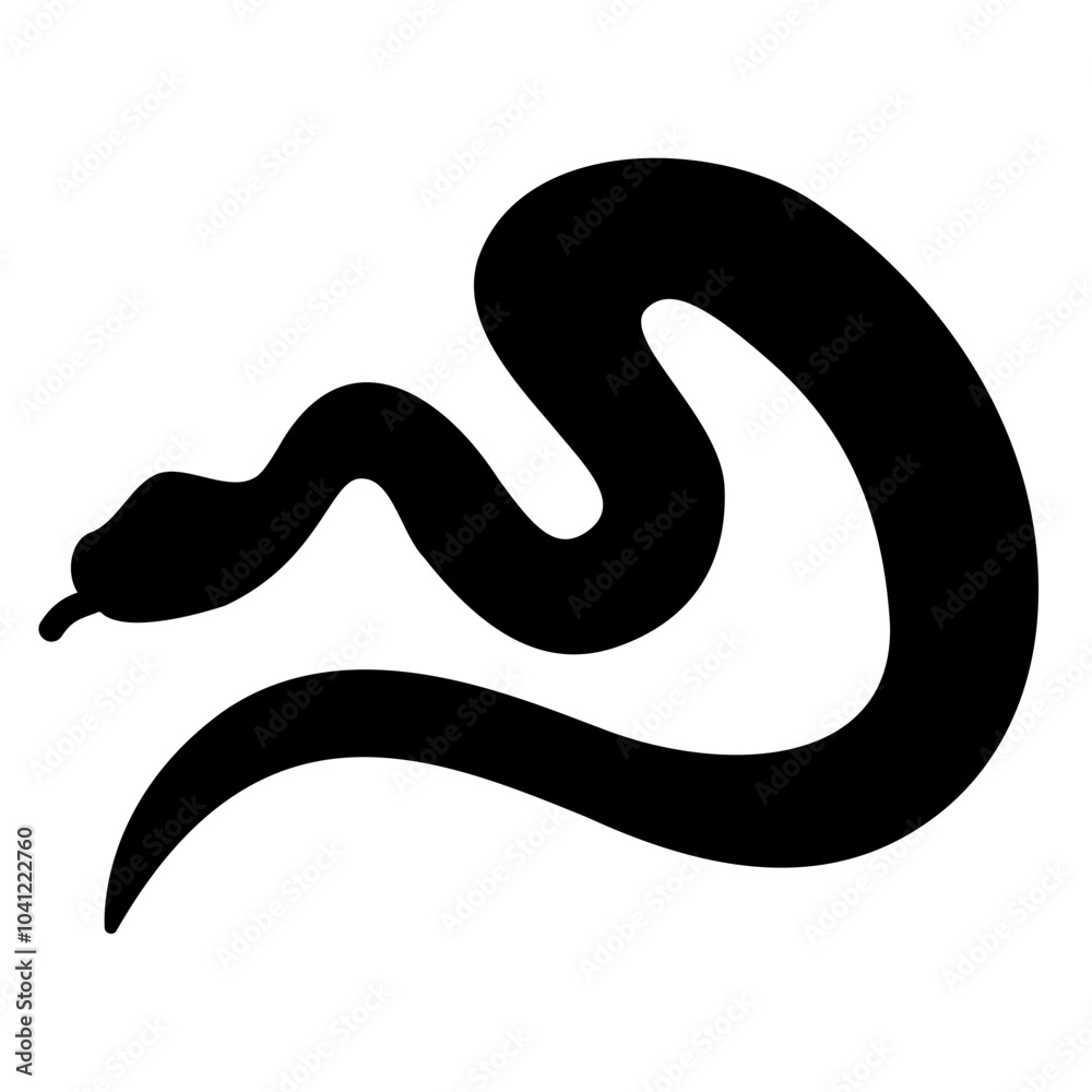 Fototapeta premium snake Solid icon