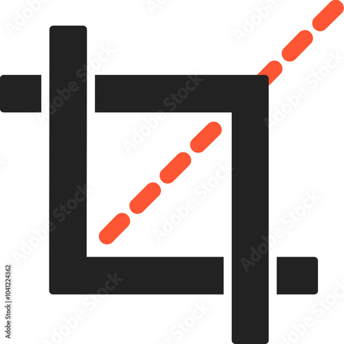 Crop Tool Vector Icon