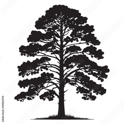 pine tree vector silhouette