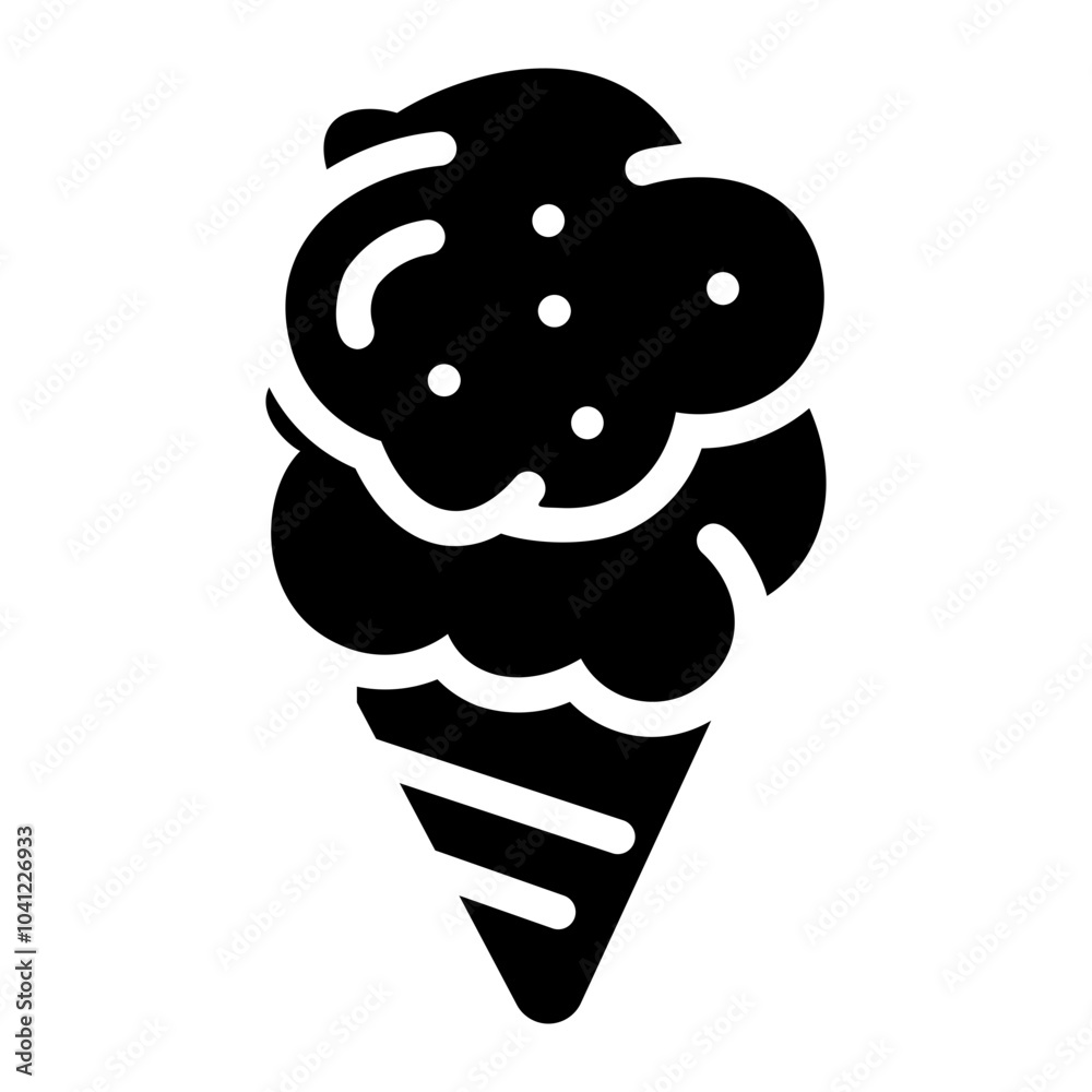 ice cream Solid icon ice cream Solid icon