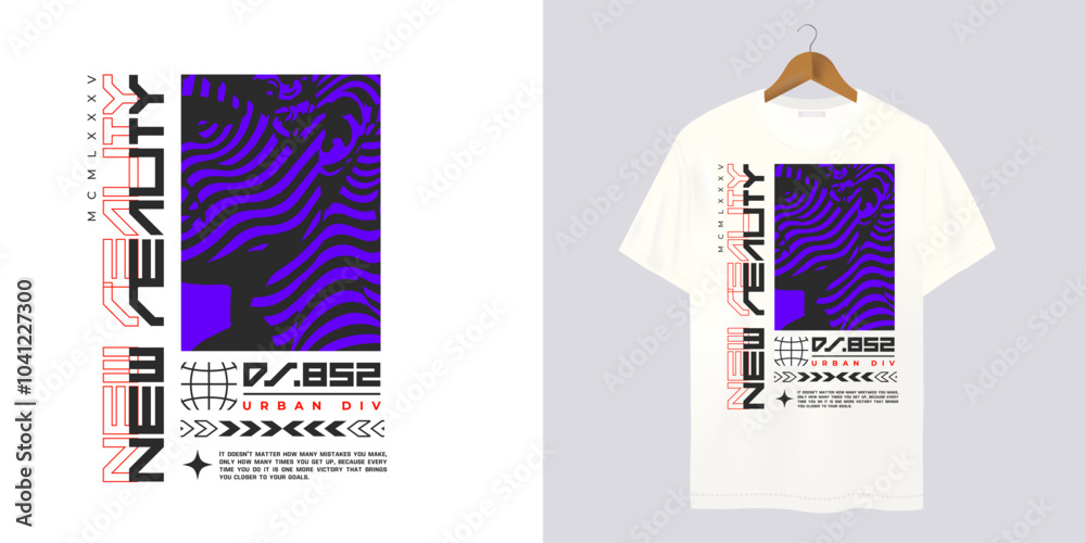 Men's t-shirt mockup with print Men's t-shirt mockup with print